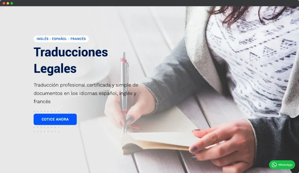 Translation Services Website